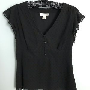Ann Taylor Loft Black SP Top